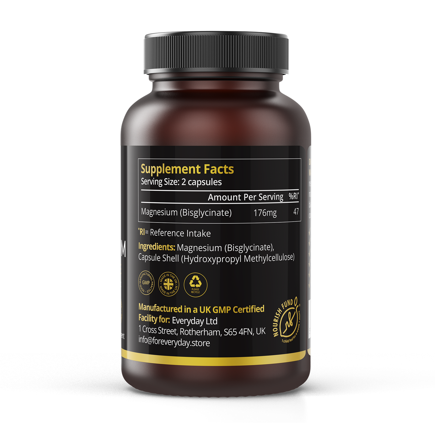 Premium Magnesium Bisglycinate (1 Month Supply)