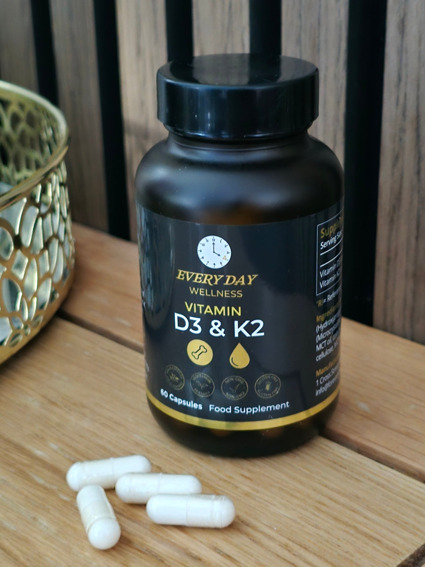 Vitamin D3 & K2   Capsules (2 months supply)